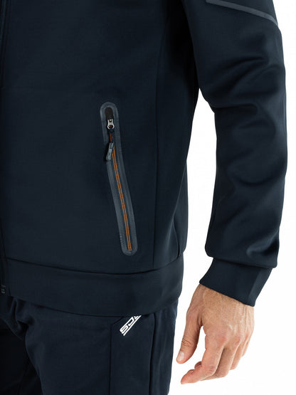 Sjeng Amos Mens Hooded Jacket Navy