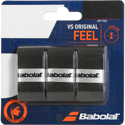 Babolat VS Original Dry Feel Overgrip Black 3X