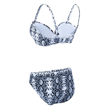 Falcon Bondi Bikini White Snake
