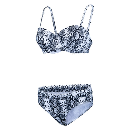 Falcon Bondi Bikini White Snake