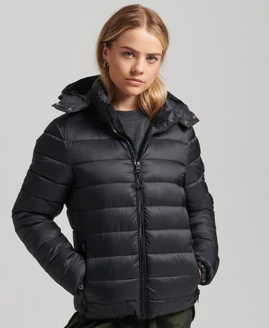 Superdry Sport Classic Fuji Puffer Jacket Black