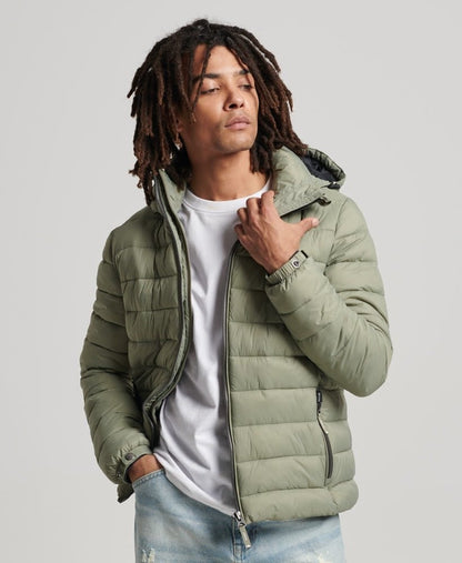 Superdry Sport Classic Fuji Puffer Jacket Men Khaki