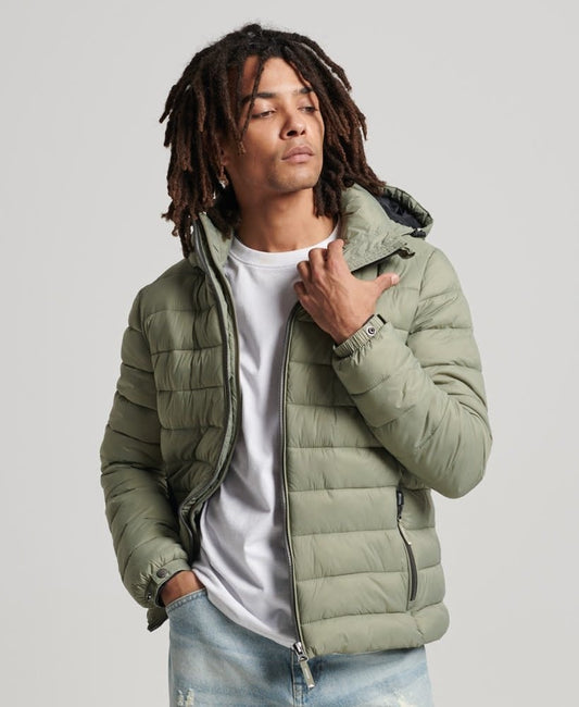 Superdry Sport Classic Fuji Puffer Jacket Men Khaki