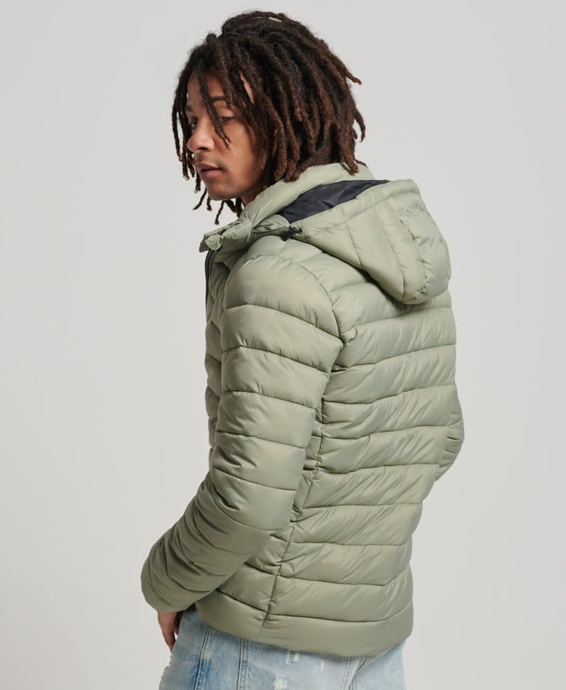 Superdry Sport Classic Fuji Puffer Jacket Men Khaki