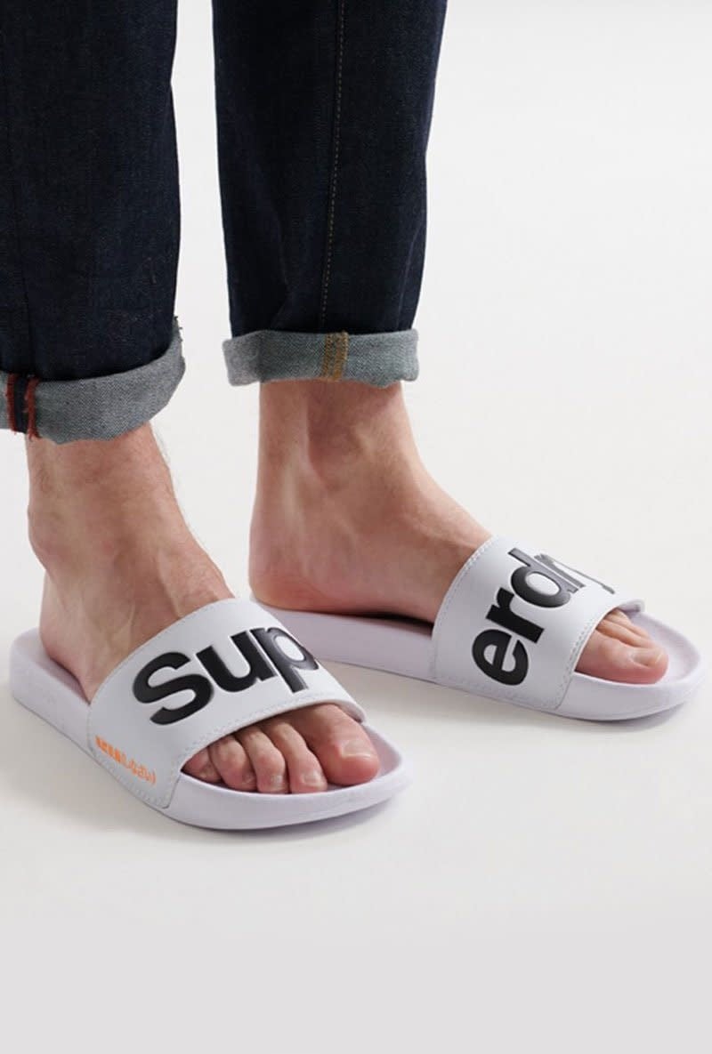 Superdry Classic Pool Slippers White