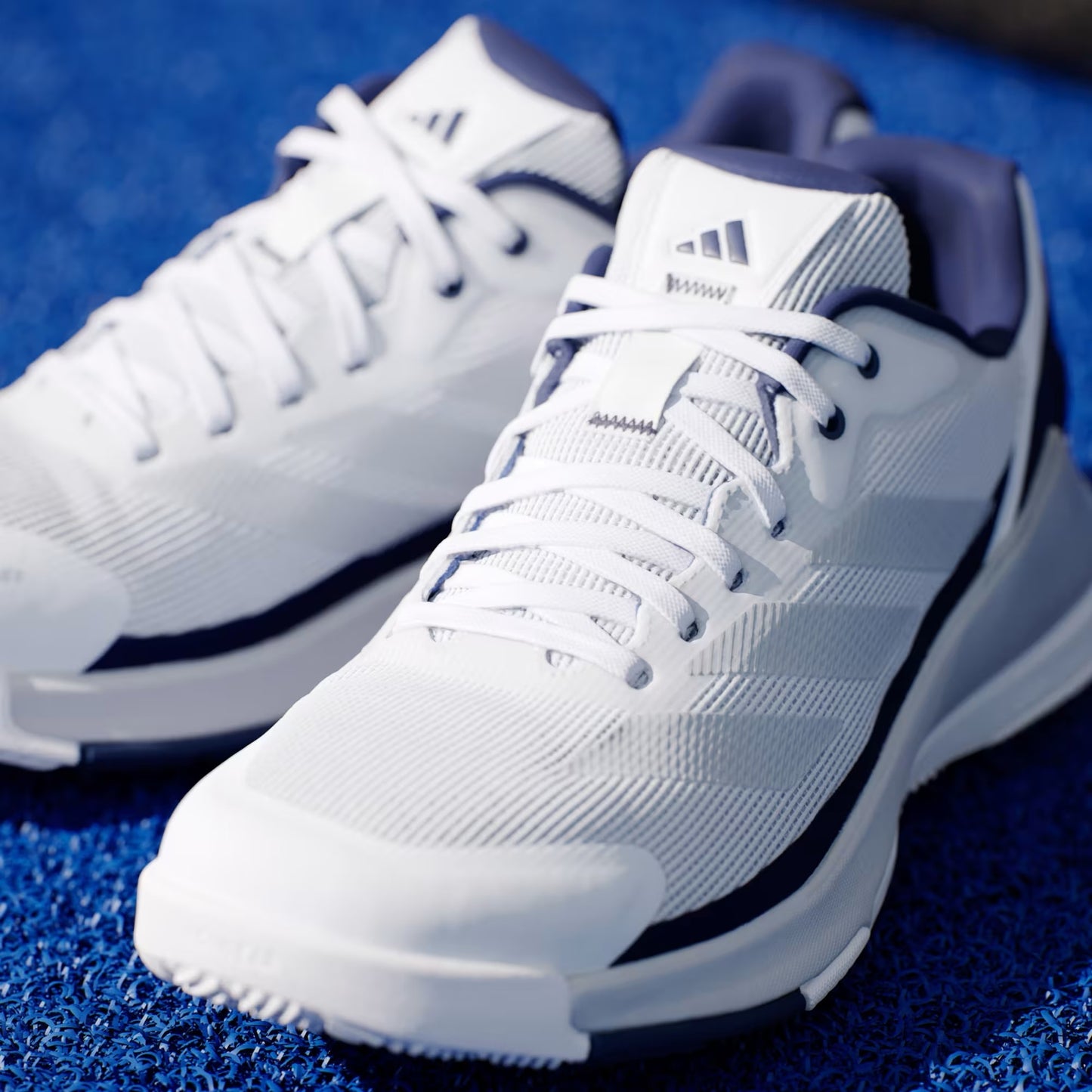 Adidas Crazyquick Lightstrike Men Padelschoenen White - Navy
