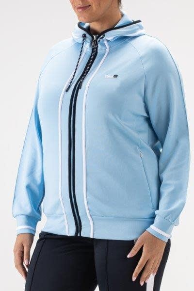 Sjeng Fathia Plus Hooded Lady Jacket Blue Bell