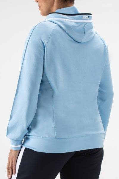 Sjeng Fathia Plus Hooded Lady Jacket Blue Bell