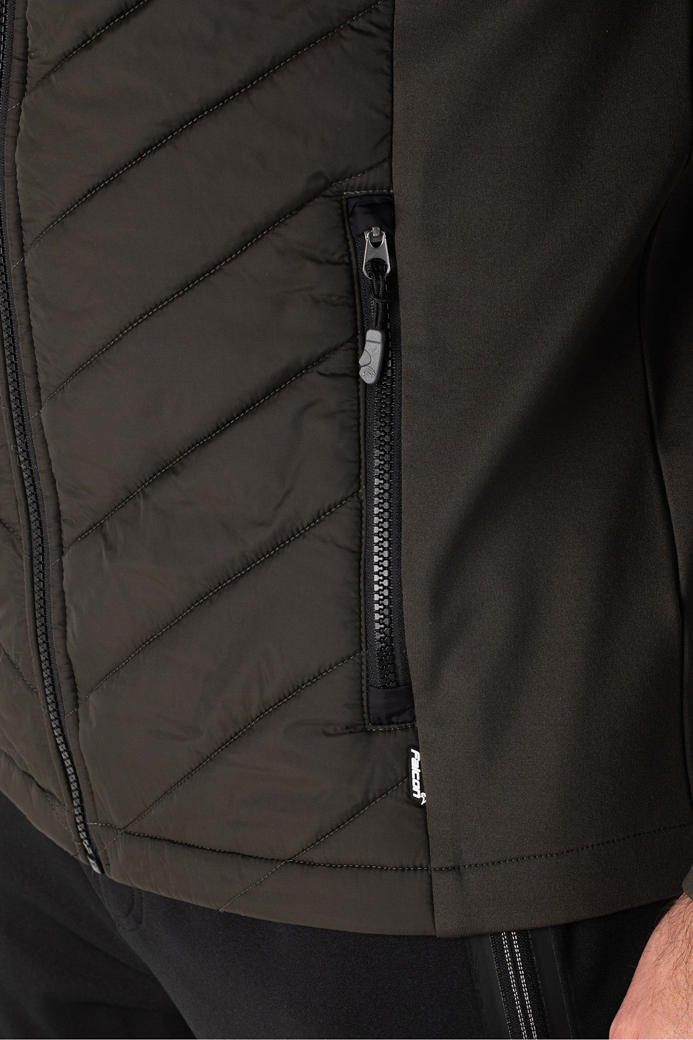 Falcon Hardy Fullzip Men Jacket Black Olive