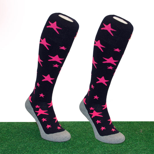 Hingly Funsokken Sterren Navy - Pink