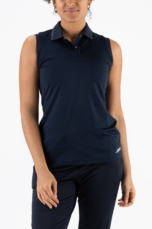 Sjeng Ilonka Sleeveless Polo Navy