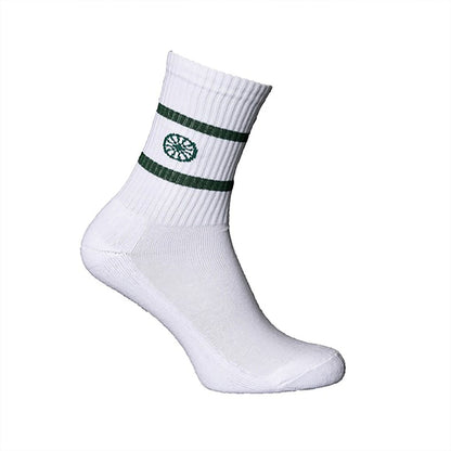 Indian Maharadja Kadiri Sock High Stripe Forest Green 1-Pack