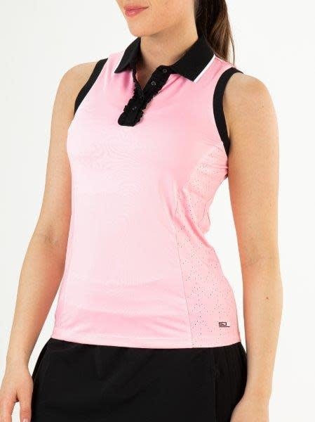 Sjeng Jacintha Sleeveless Polo Sorbet Pink