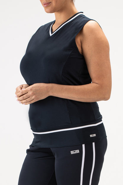 Sjeng Jayda Plus Sleeveless Top Navy