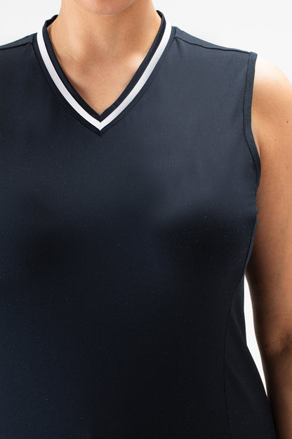 Sjeng Jayda Plus Sleeveless Top Navy