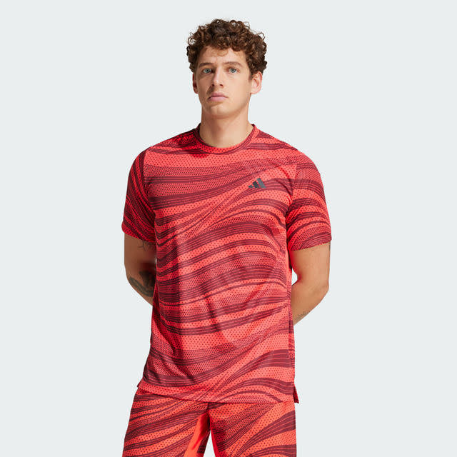 Adidas Club Graphic Tee Climacool Men Red