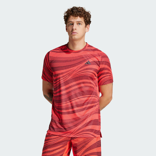 Adidas Club Graphic Tee Climacool Men Red