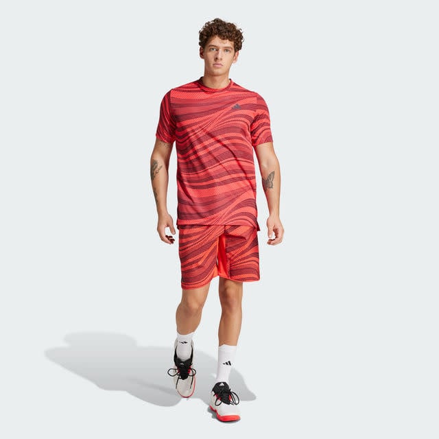 Adidas Club Graphic Tee Climacool Men Red
