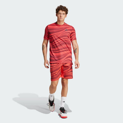Adidas Club Graphic Tee Climacool Men Red