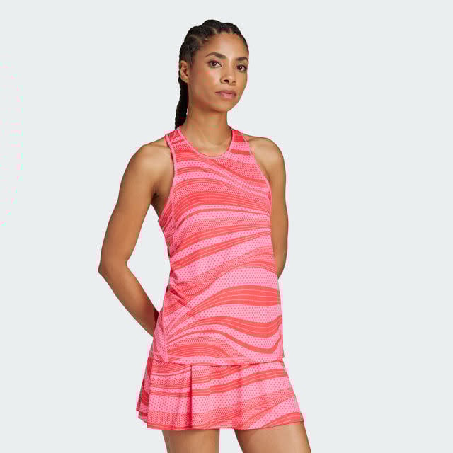 Adidas Club Graphic Tank Pink