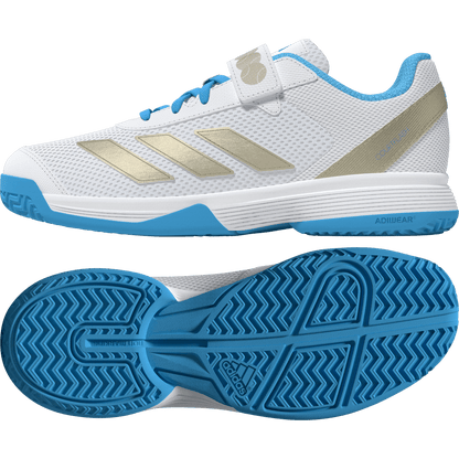 Adidas Courtflash Junior White - Blue - Gold