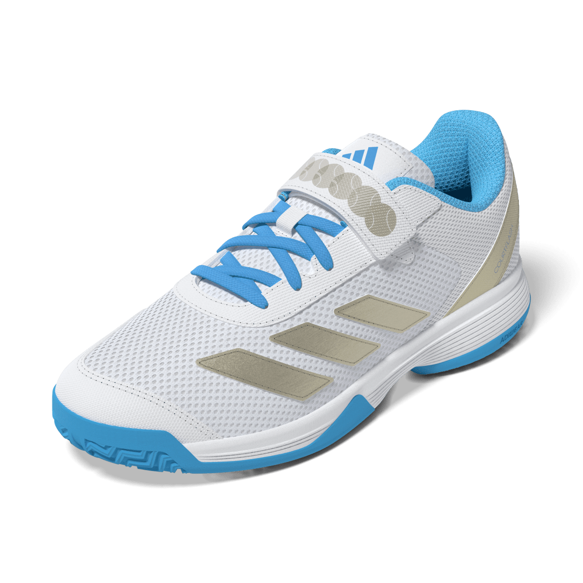 Adidas Courtflash Junior White - Blue - Gold