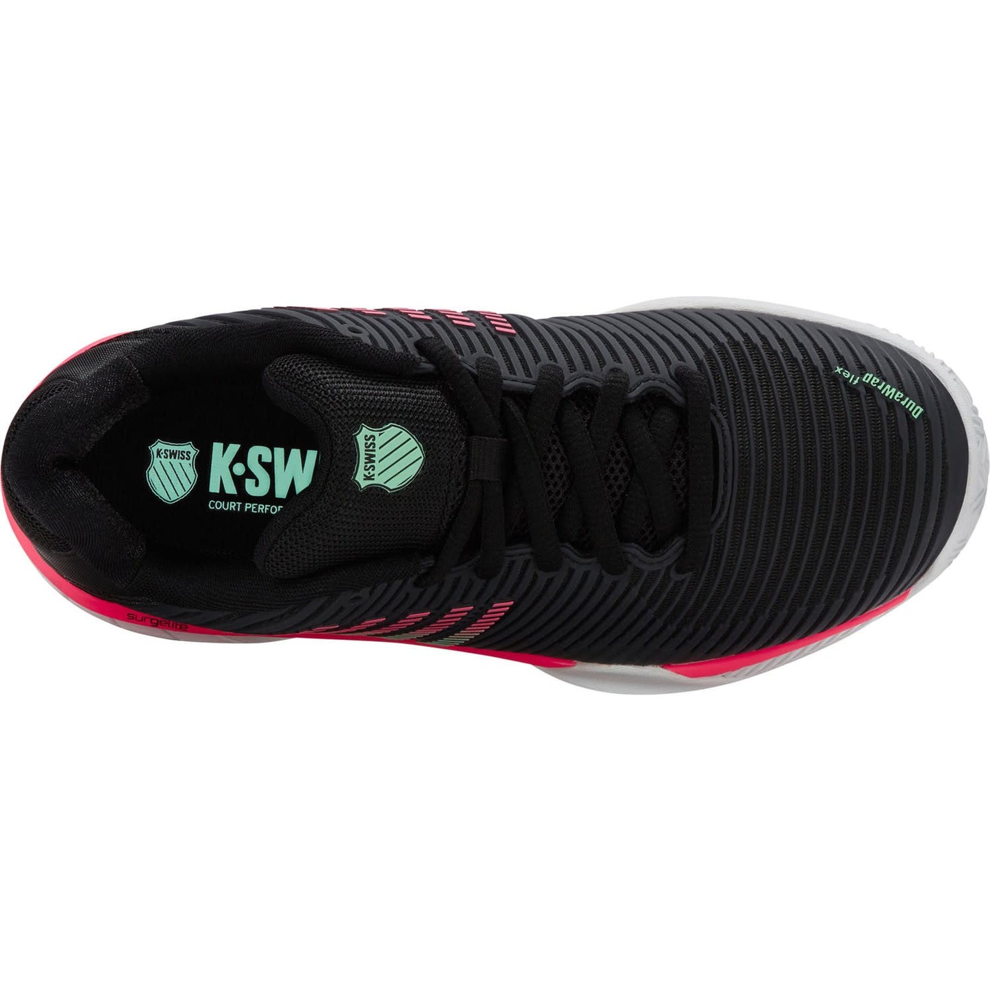 K-Swiss Hypercourt Express 2  Black - Neon Mint