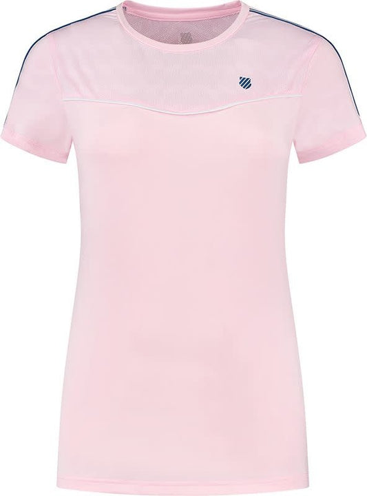 K-SWISS HYPERCOURT ROUND NECK MESH TEE Pink