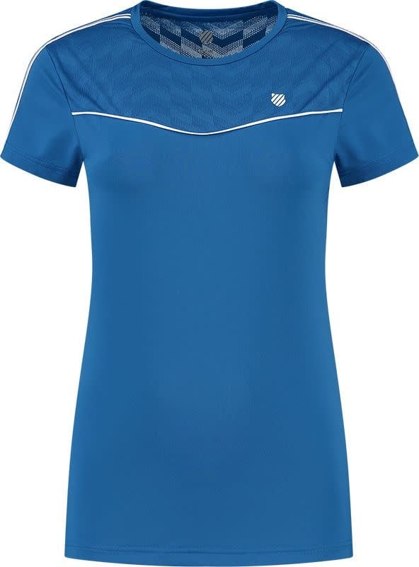 K-SWISS HYPERCOURT ROUND NECK MESH TEE Navy