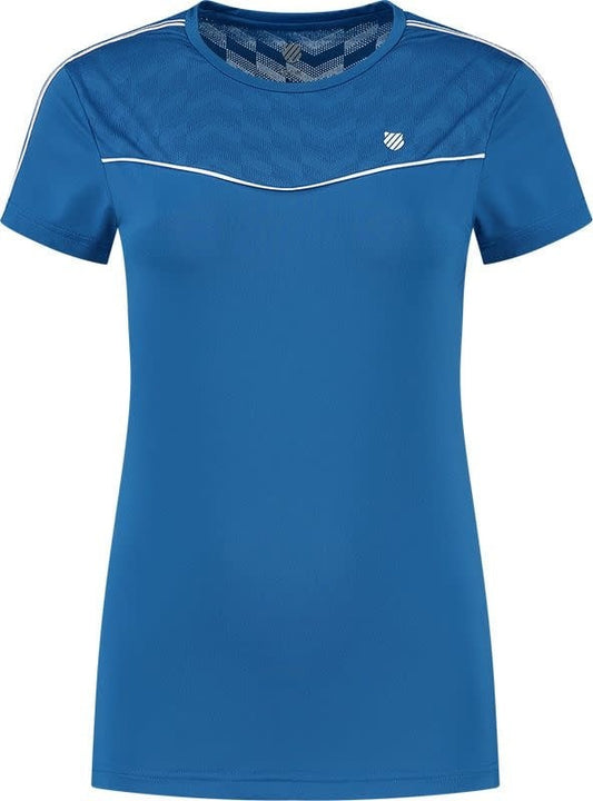 K-SWISS HYPERCOURT ROUND NECK MESH TEE Navy