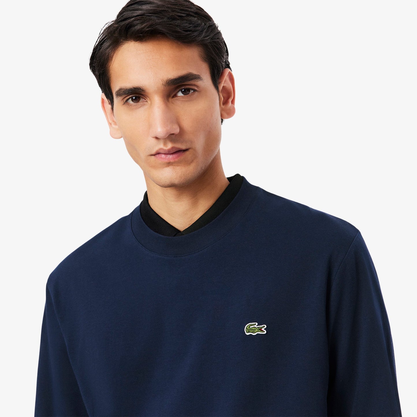 Lacoste Sport  Cotton Longsleeve Shirt Navy