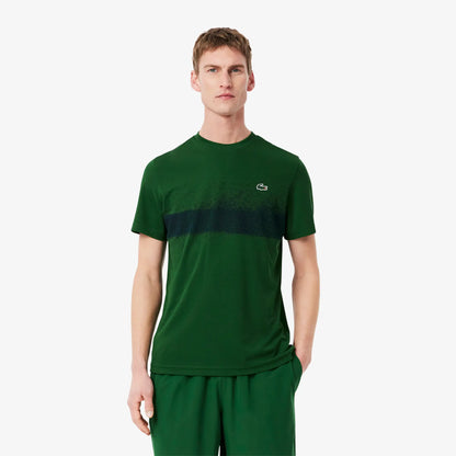Lacoste Sport Djokovic Tee Green - Navy