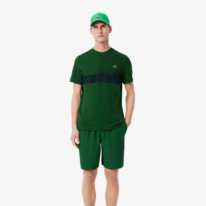 Lacoste Sport Djokovic Tee Green - Navy