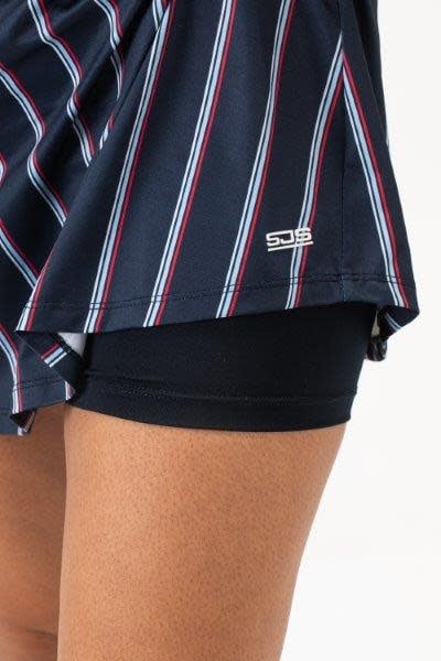 Sjeng Leanne Skort Navy Strippes