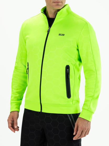 Sjeng Malek Mens Jacket Shocking Green