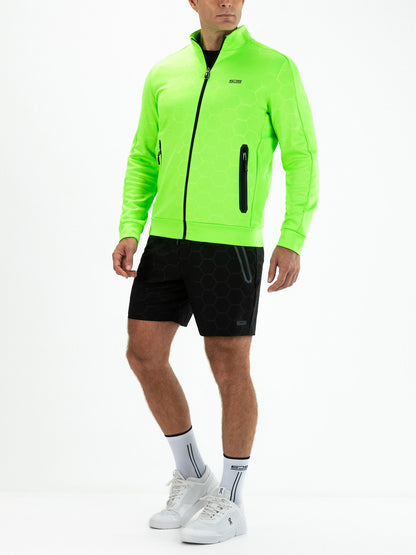 Sjeng Malek Mens Jacket Shocking Green