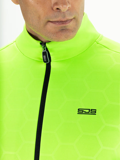 Sjeng Malek Mens Jacket Shocking Green