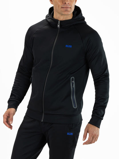 Sjeng Maxim Mens Hooded Jacket Black