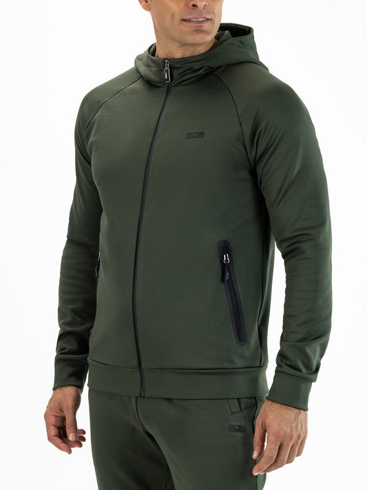 Sjeng Maxim Mens Hooded Jacket Camo Green