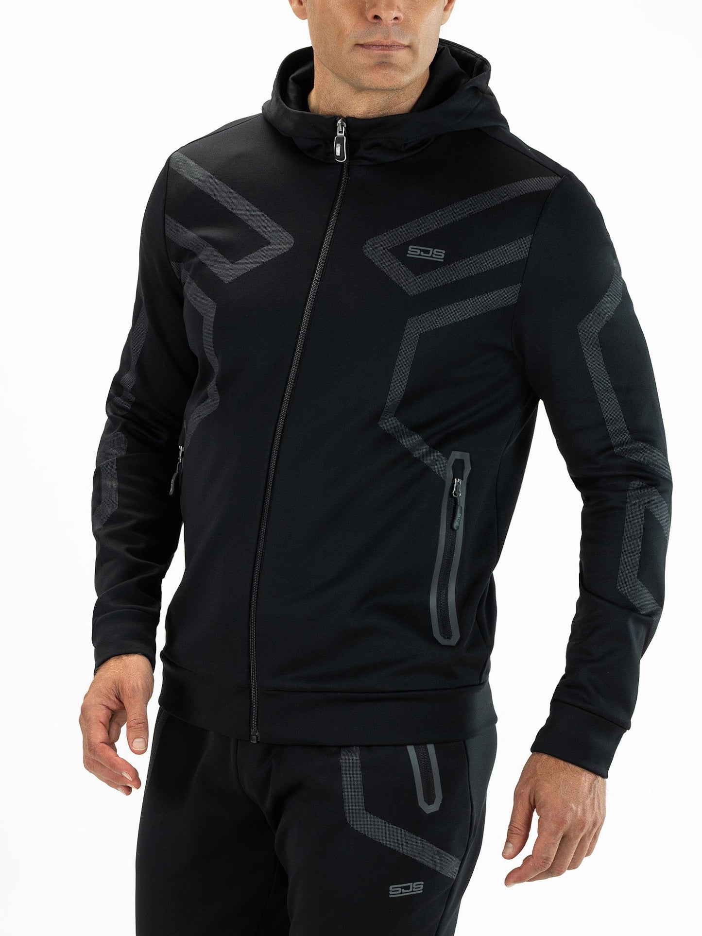 Sjeng Milano Men Hooded Jacket Black