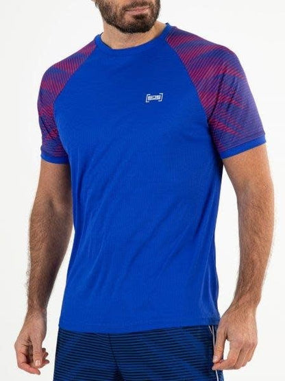 Sjeng Mosley Tee Bleu Neon