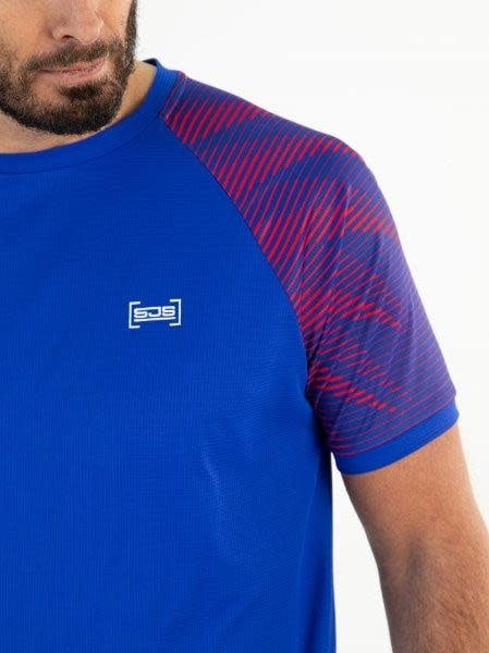 Sjeng Mosley Tee Bleu Neon