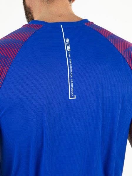 Sjeng Mosley Tee Bleu Neon