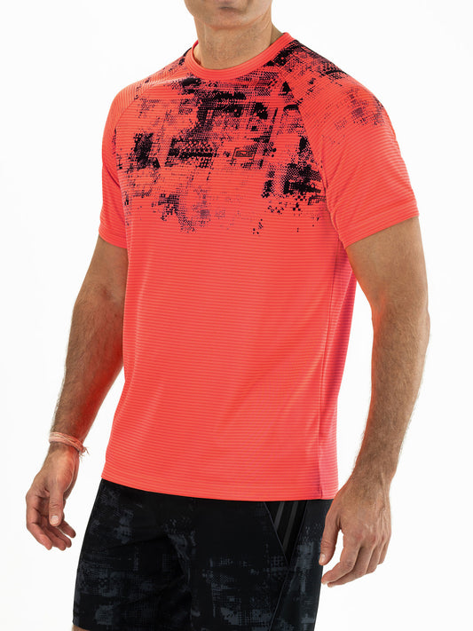 Sjeng Notting Mens Tee Fiery Coral