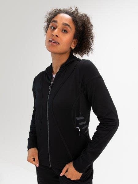Sjeng Oliva Hooded Lady Top Black