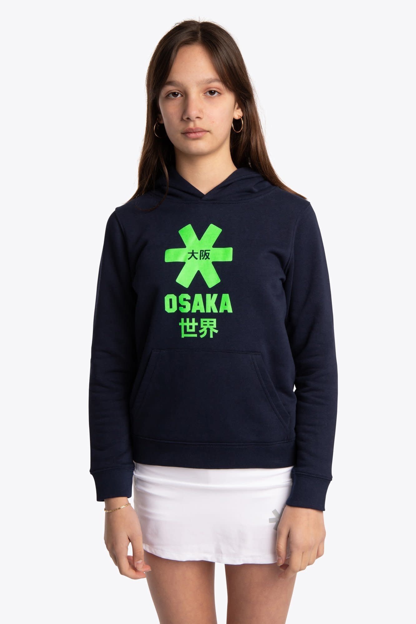 Osaka Deshi Hoodie Green Star - Navy