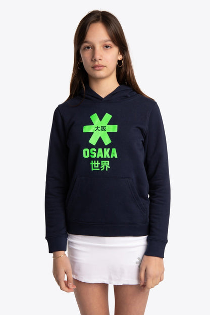 Osaka Deshi Hoodie Green Star - Navy