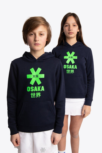 Osaka Deshi Hoodie Green Star - Navy