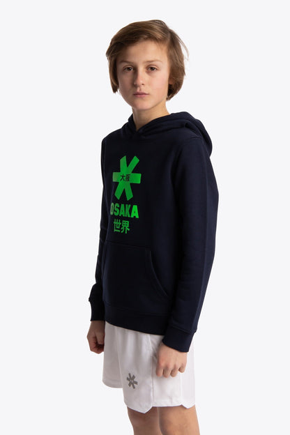 Osaka Deshi Hoodie Green Star - Navy