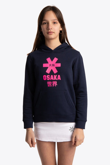 Osaka Deshi Hoodie Pink Star - Navy